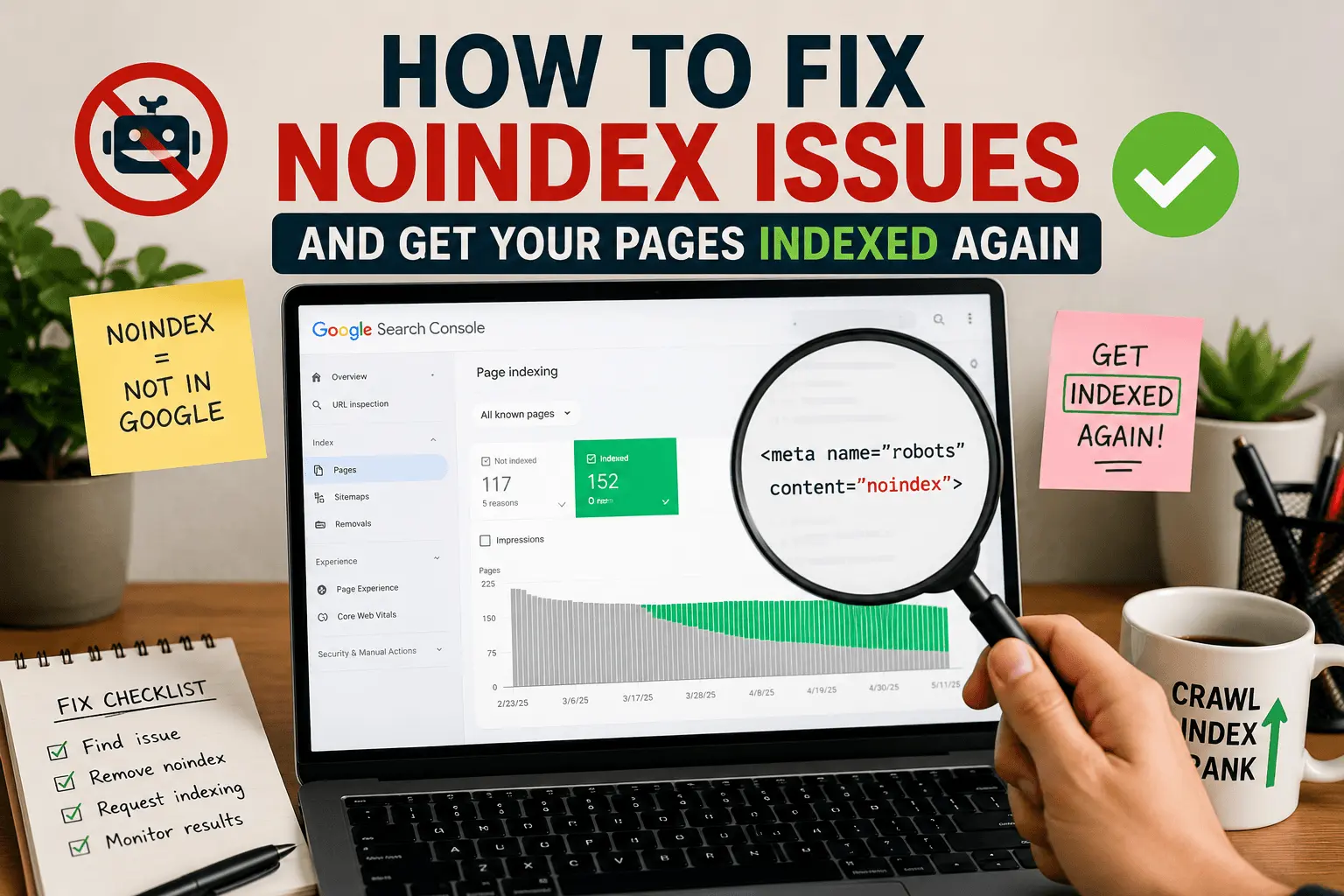 How to Fix Noindex Issues and Get Your Pages Indexed Again