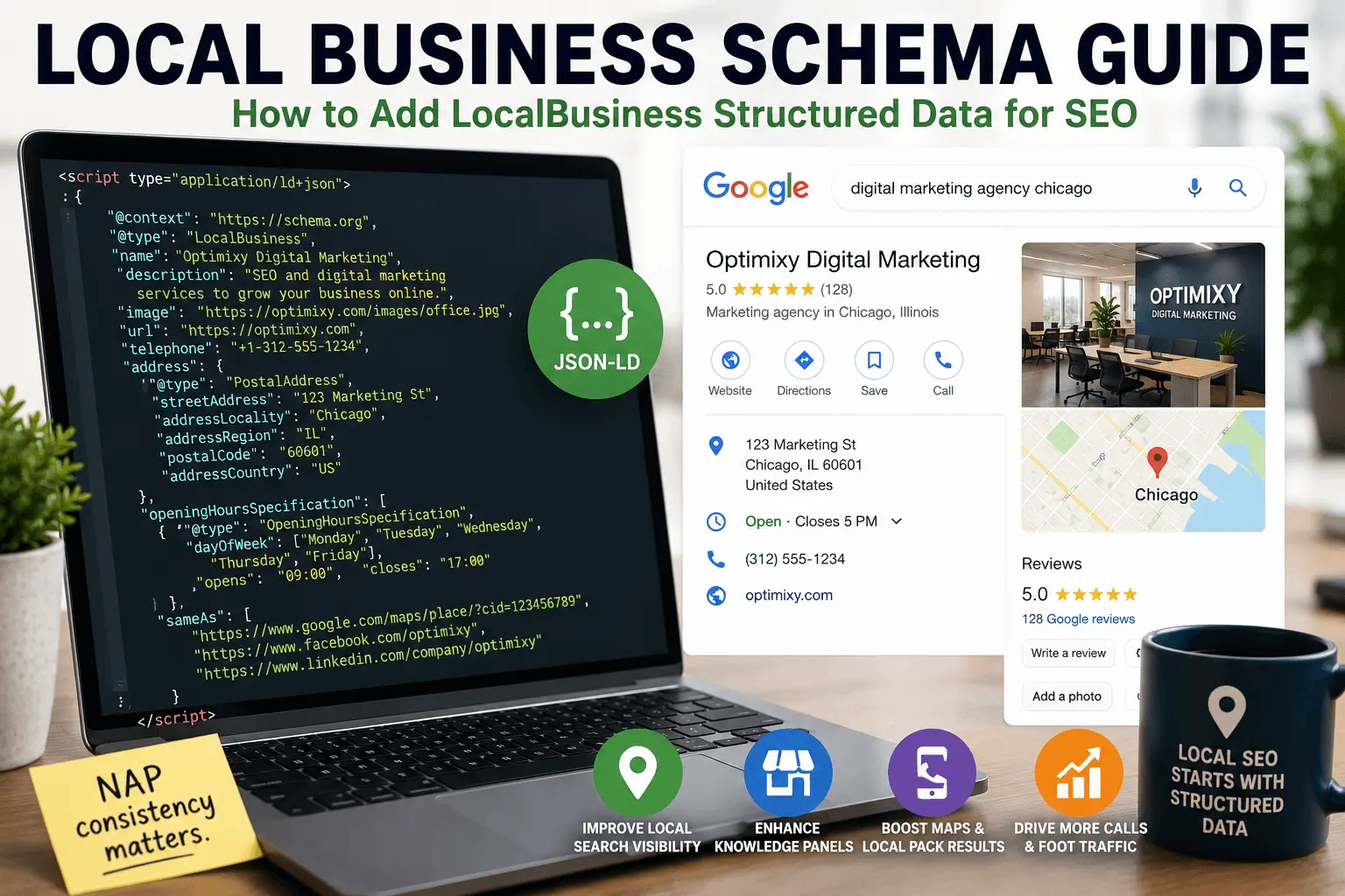 Local Business Schema Guide: How to Add LocalBusiness Structured Data for SEO
