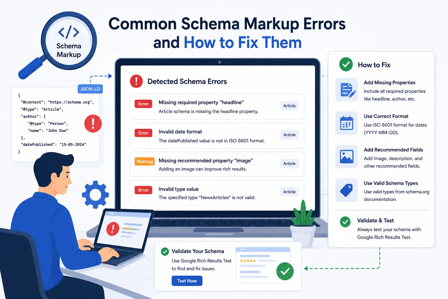 Common Schema Markup Errors and How to Fix Them