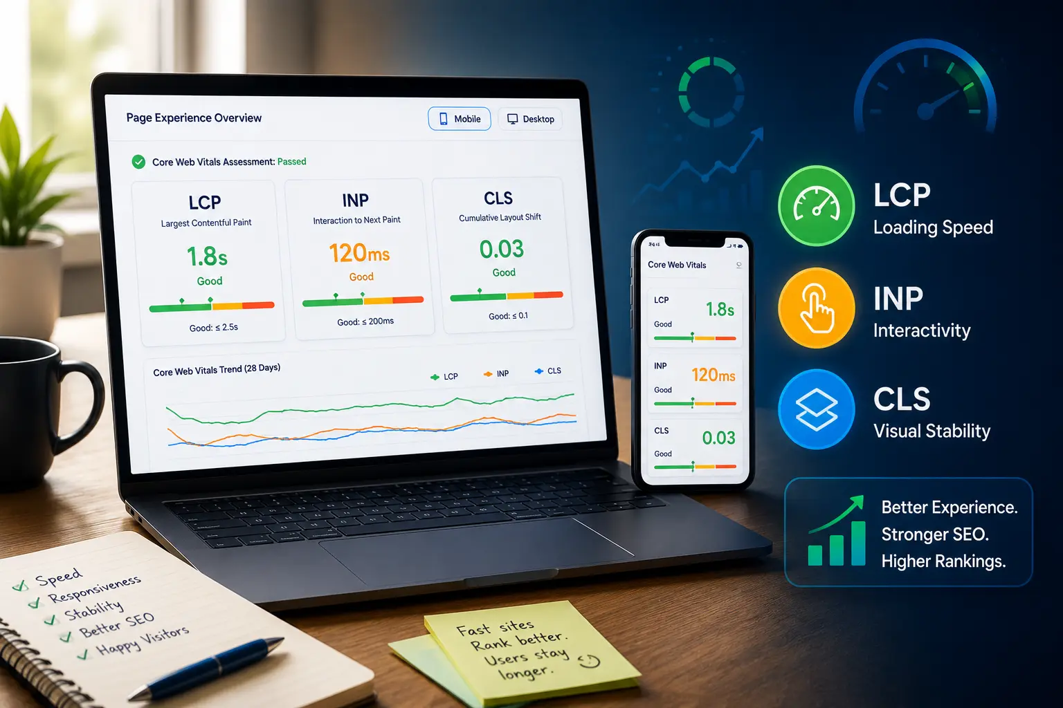 Core Web Vitals Guide: What They Are and How to Improve Them - SEO guide and tips