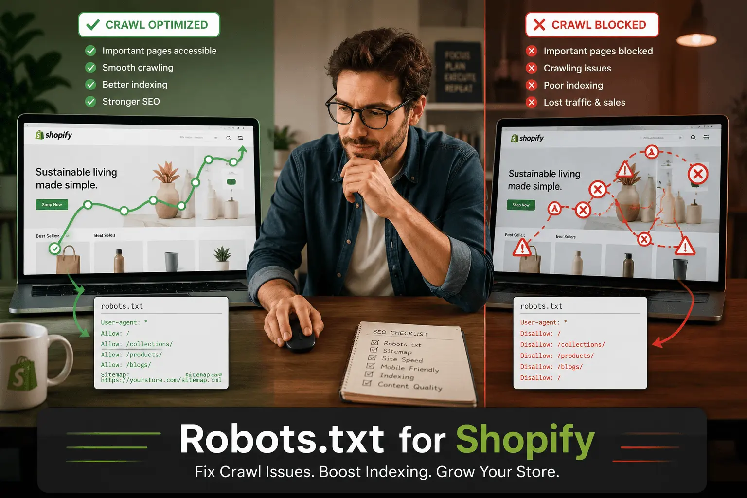 Shopify robots.txt SEO settings and crawl control guide for online stores