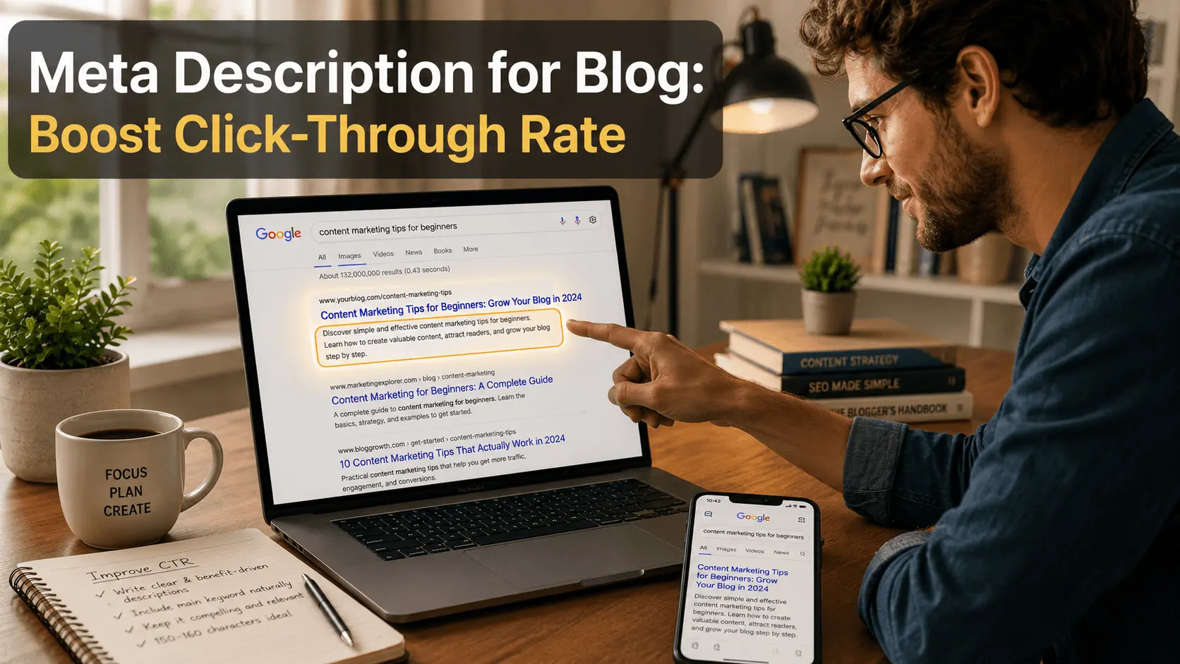Meta description writing tips for blogs with SEO examples and common mistakes to avoid